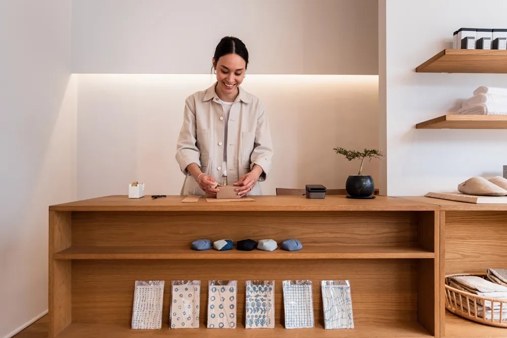 Nalata Nalata store interior, New York, photographed by Nabeel Pervaiz.